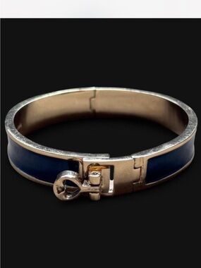 vintage kate spade Navy Hinged Bangle Bracelet